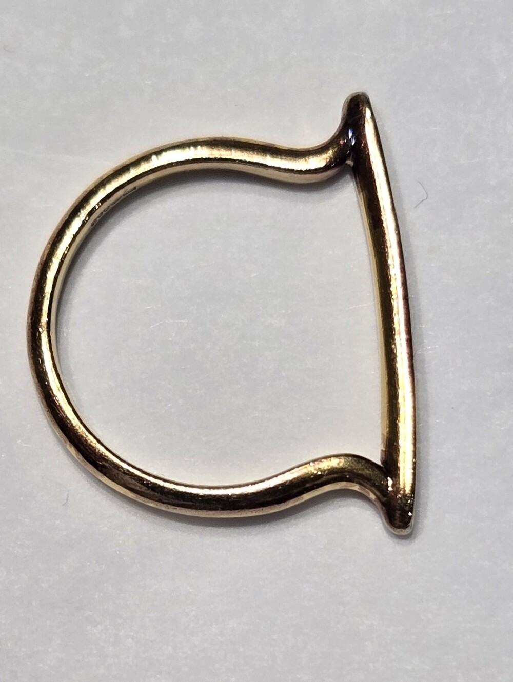 Monica Vinader Skinny Stacking Ring - 18k Gold Vermeil & Diamond - Size 7.5 - Picture 5 of 14